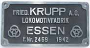 Fabrikschild in Privatbesitz von M.L.